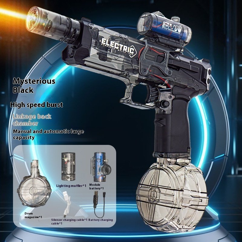 Fire Rat Electric Water Pistol Cool Light Full Automatic Water Spray Gun Summer Toy Sports Entertainment Children Gifts AC223 - Image 8